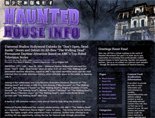 Tablet Screenshot of hauntedhouseinfo.com